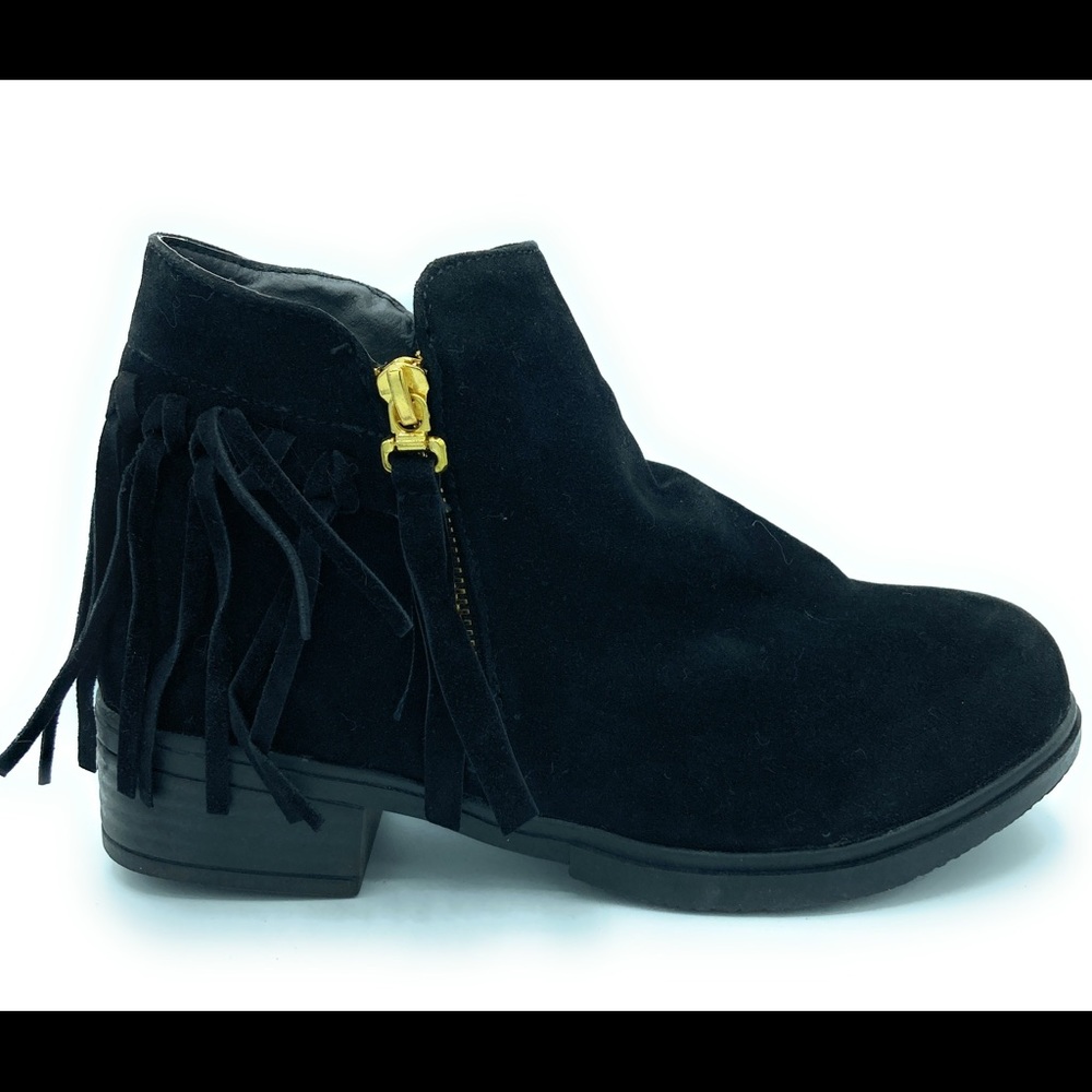 Brinley Co Double Zip Ankle Boots Nubuck Size 7 US